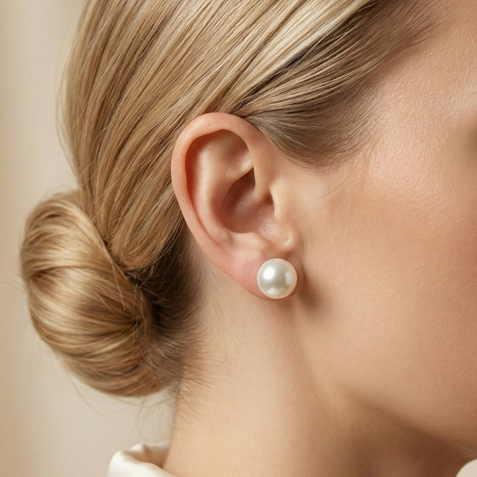 Mimi X-Large (10.5 mm) Pearl Stud Earrings